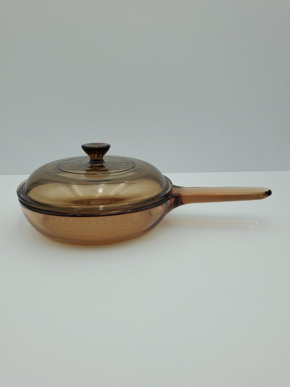 Corning Vision 7" Waffle Bottom Covered Frypan Skillet Corningware Visions